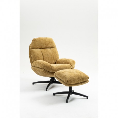 Fauteuil de relaxation avec repose pieds