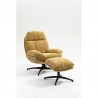 Fauteuil relax en tissu couleur