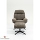 Fauteuil de relaxation avec repose pieds