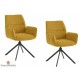 Lot de 2 chaises pivotantes