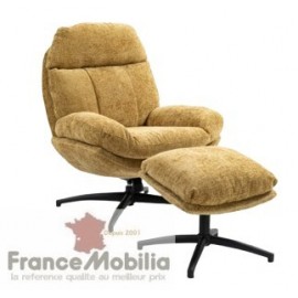 Fauteuil de relaxation avec repose-pieds