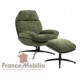 Fauteuil de relaxation avec repose pieds