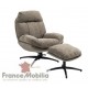 Fauteuil de relaxation avec repose pieds