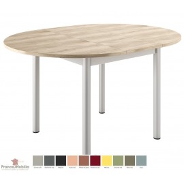 Table cuisine ronde extensible