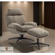 Fauteuil de relaxation avec repose pieds