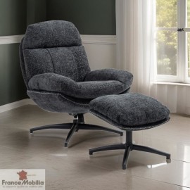 Fauteuil de relaxation avec repose pieds