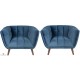 lot de 2 fauteuils scandinaves