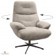 fauteuil tissu pivotant