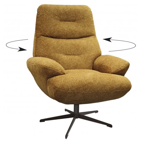 fauteuil tissu pivotant