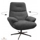 fauteuil tissu pivotant