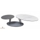 Table de salon double plateaux pivotants