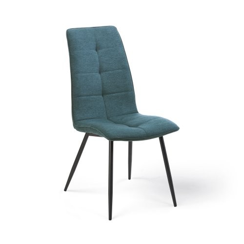 Chaise bleue tissu polyester