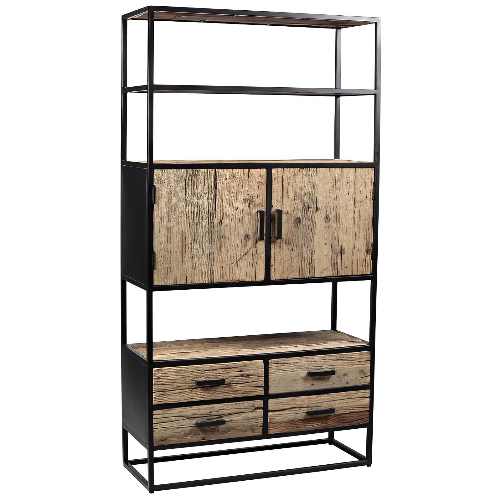 Meubles rangement acier bois