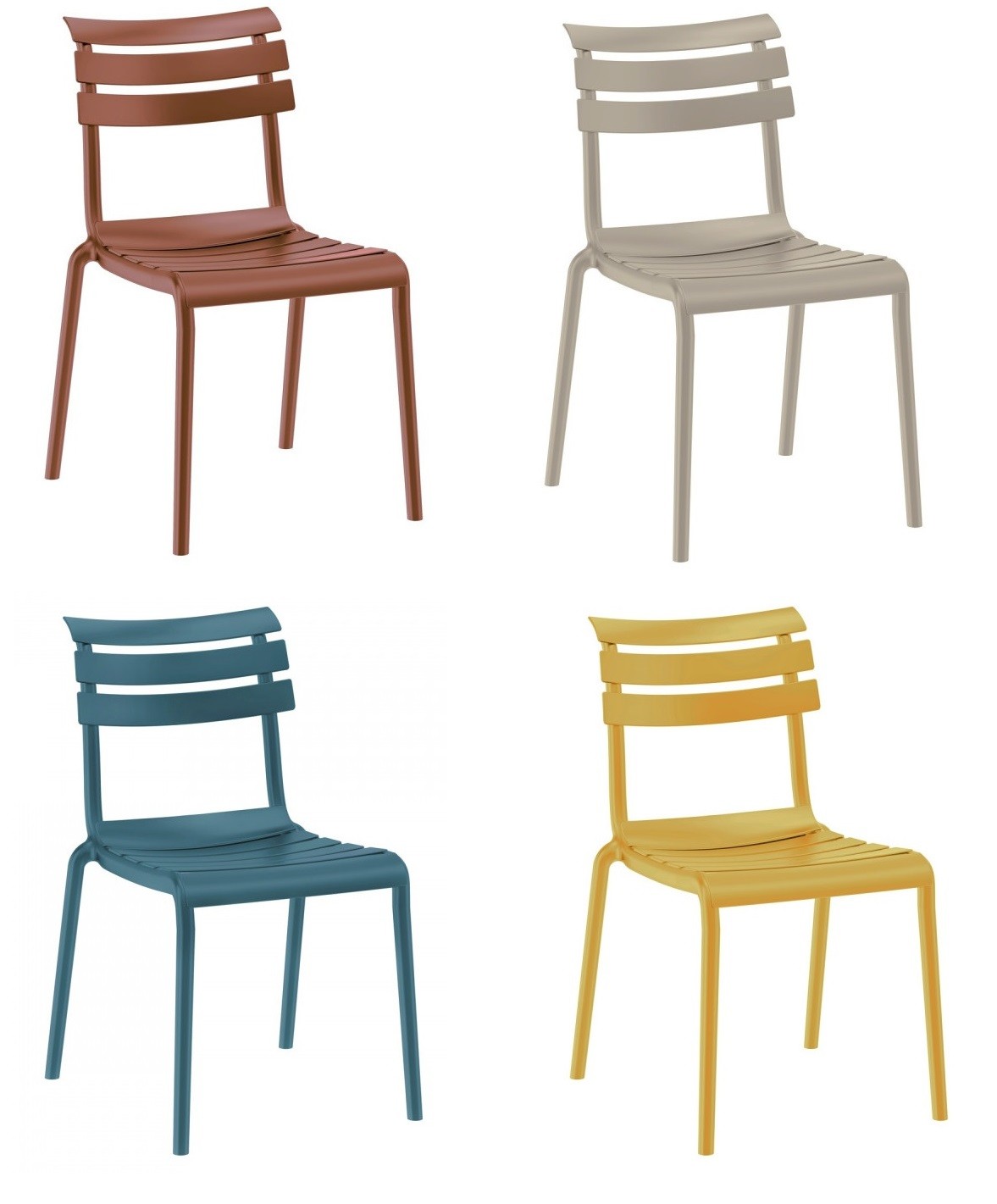 Chaises-pour-jardins-polypropène 